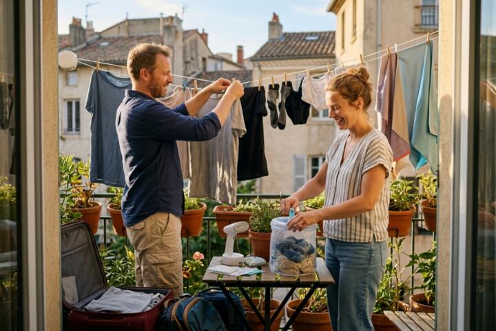 Portable Clotheslines and Travel Laundry Gadgets for Long Stays